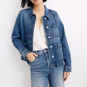 Madewell Denim Ashwood Chore Jacket Freemont Wash - Size XS